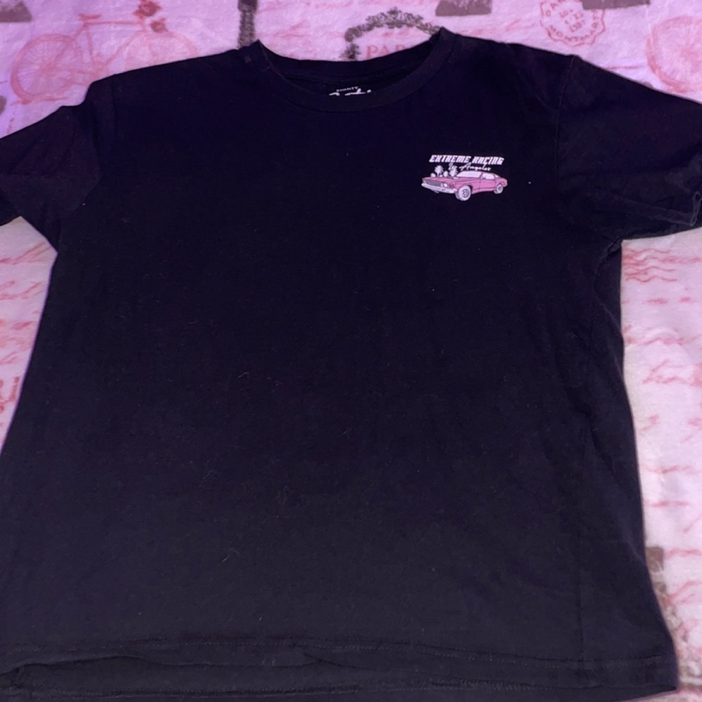 Black extreme racing t shirt